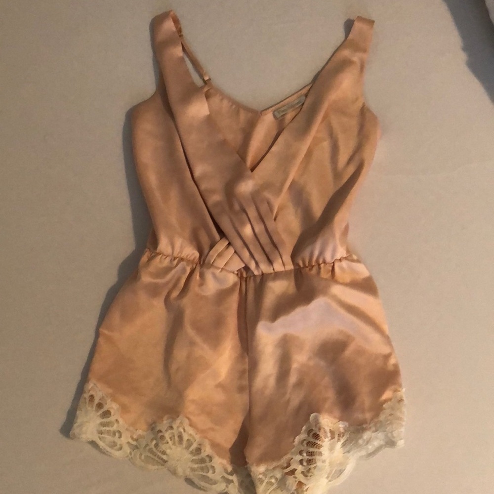 Silk romper